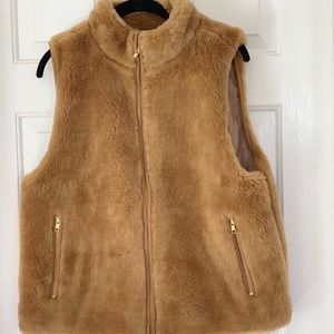 J Crew Faux Fur Vest